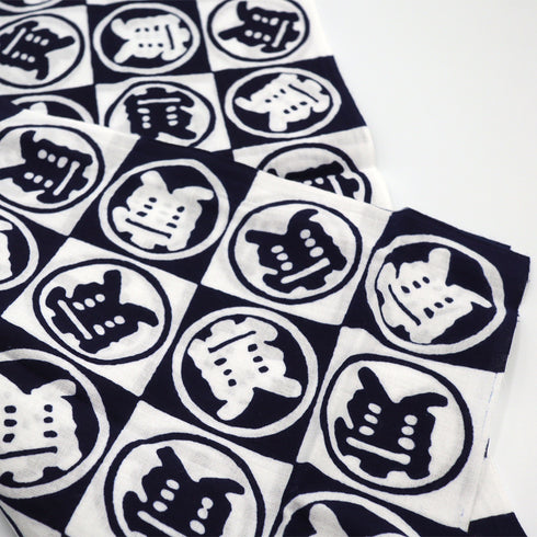 9222-962 丸寅手拭(注染)