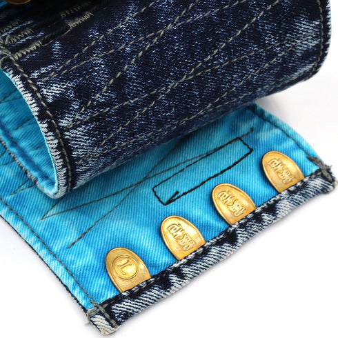 8920-952 デニム手甲(4枚コハゼ)