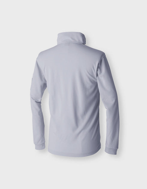 1015-614 ミニ襟長袖ポロシャツ