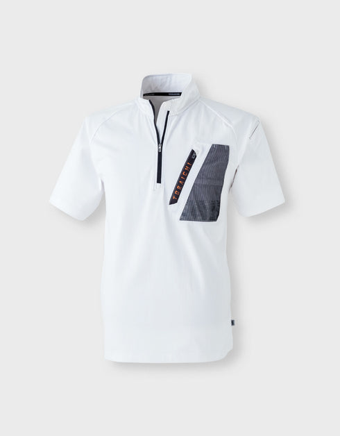 5952-624半袖ジップアップシャツ