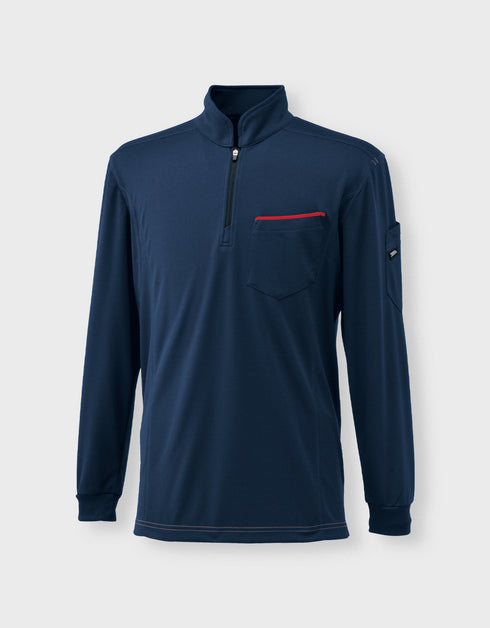 5959-623 長袖ジップアップシャツ