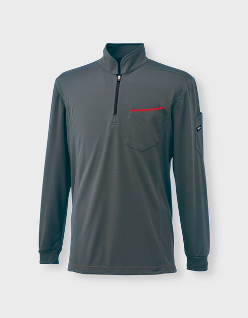 5959-623 長袖ジップアップシャツ