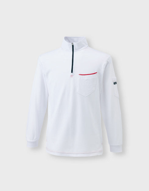 5960-623 ジップアップハイネックシャツ