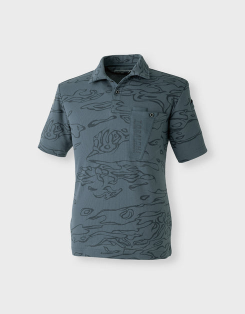 5986-621 迷彩柄半袖ポロシャツ