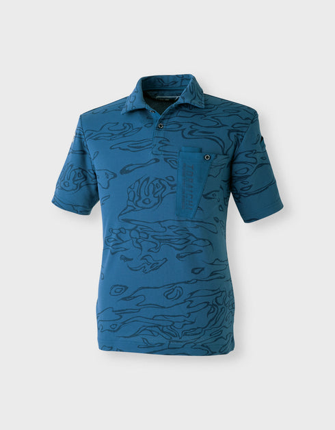 5986-621 迷彩柄半袖ポロシャツ