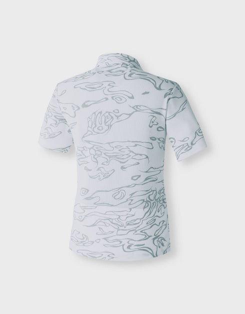 5986-621 迷彩柄半袖ポロシャツ