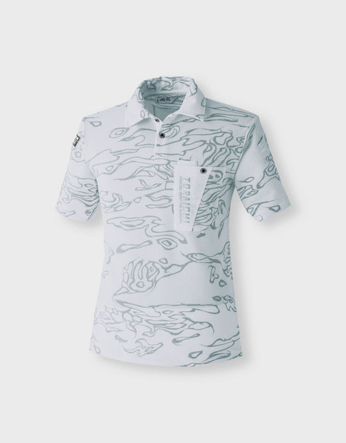 5986-621 迷彩柄半袖ポロシャツ