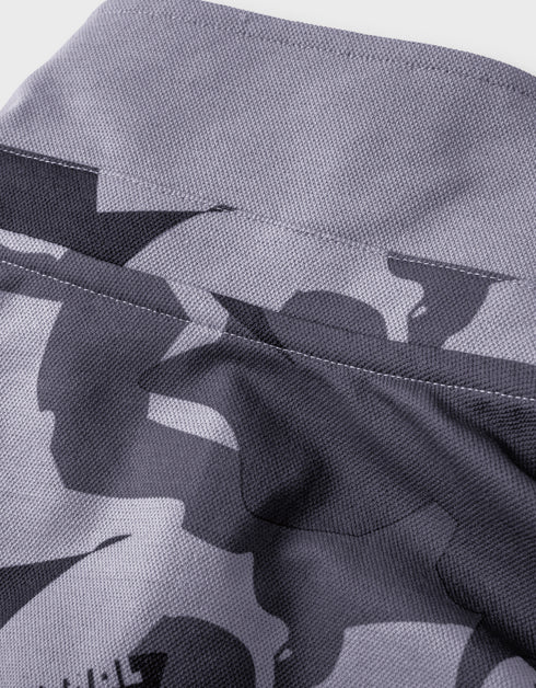 5992-614 迷彩柄長袖ポロシャツ