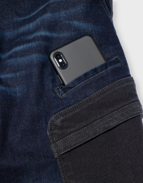 8840-235 デニムカーゴジョガーパンツ