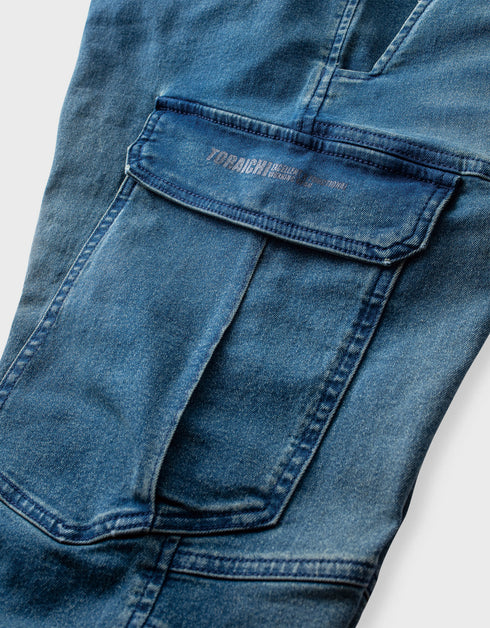 8890-219デニムカーゴパンツ