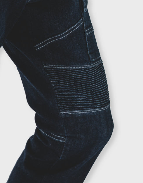 8930-219 デニム蛇腹カーゴパンツ