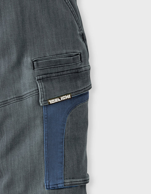 8992-235 デニムカーゴジョガーパンツ