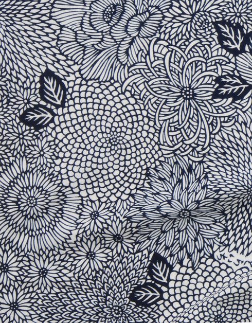 9216-962 寅壱手拭 注染(菊づくし柄)